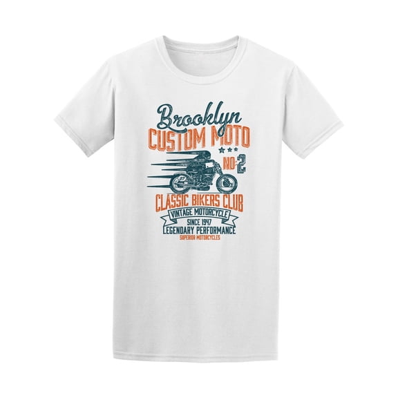 Brooklyn Motorcycle Classic Club T-Shirt Men -Image by Shutterstock, Male Medium