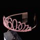 thumbnail image 4 of Corona con números, decoración creativa para tarta de cumpleaños, elegante tocado, accesorio para el cabello para mujeres y niñas (oro rosa 60), 4 of 5