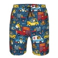 thumbnail image 3 of Balery Vehicles Cartoon with Funny Drivers,Animal Drivers Traje de Baño Estilo Hawaiano para Hombre, Shorts de Secado Rápido con Bolsillos-3X-Large, 3 of 6