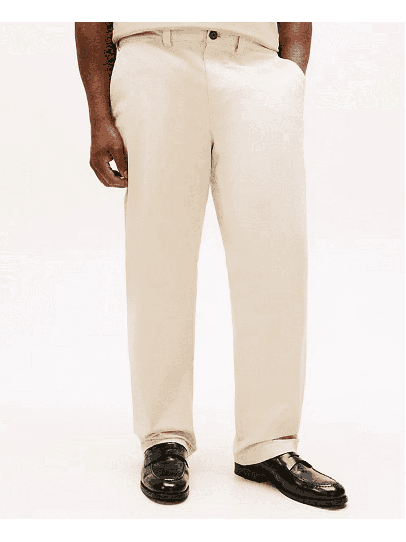 Tommy Hilfiger SAND KHAKI Men's Th Flex Custom-Fit Chino Pants, US