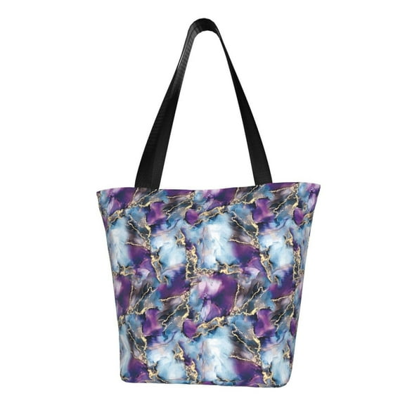 Easygdp Purple Marble Texture Shoulder Bags for Women,Crossbody Bags Shoulder Purse Handbag for Women