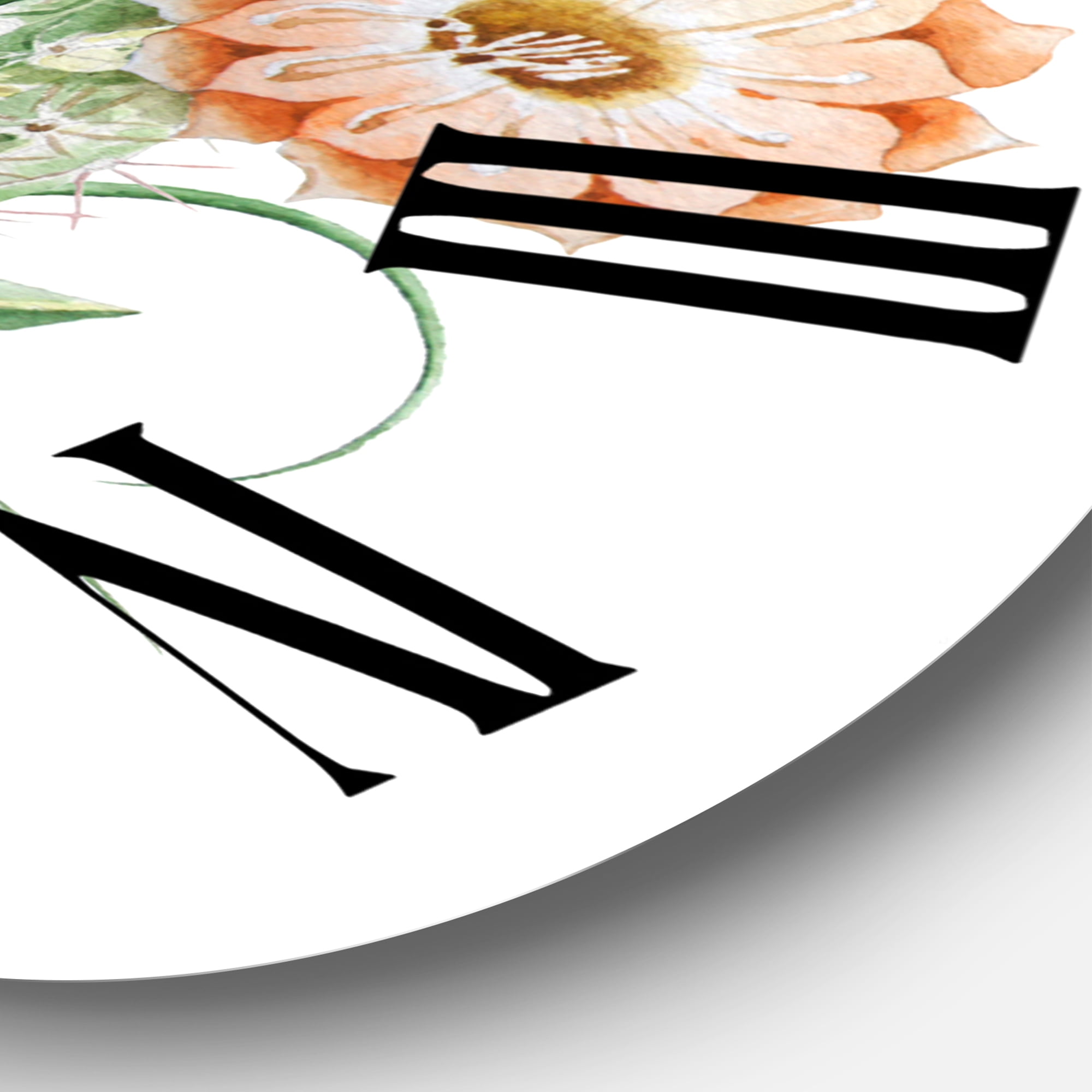 Designart 1 in Quartz Traditional Wall Clock