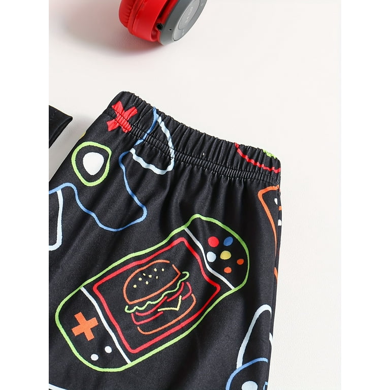 3-Piece Boys' Pajama Set with Vibrant Gamepad Graphics