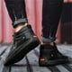 jovati Chaussures pour Hommes Chaussures d'Extérieur Décontractées Chaussures en Cuir Minces – image 4 sur 9