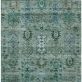 thumbnail image 3 of HomeRoots 630154 5 x 8 ft. Green & Teal Blue Tribal Washable Traditional Indoor & Outdoor Rectangle Area Rug, 3 of 9