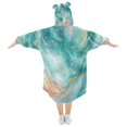 thumbnail image 2 of Wearable Blanket with Sleeves and Pocket Oversized Hooded Sweatshirt 3-14 YR Beautiful Watercolor Stars L, 2 of 7
