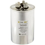 TitanPro TRCFD455 HVAC Round Dual Motor Run Capacitor. 45/5 MFD/UF440/370 Volts