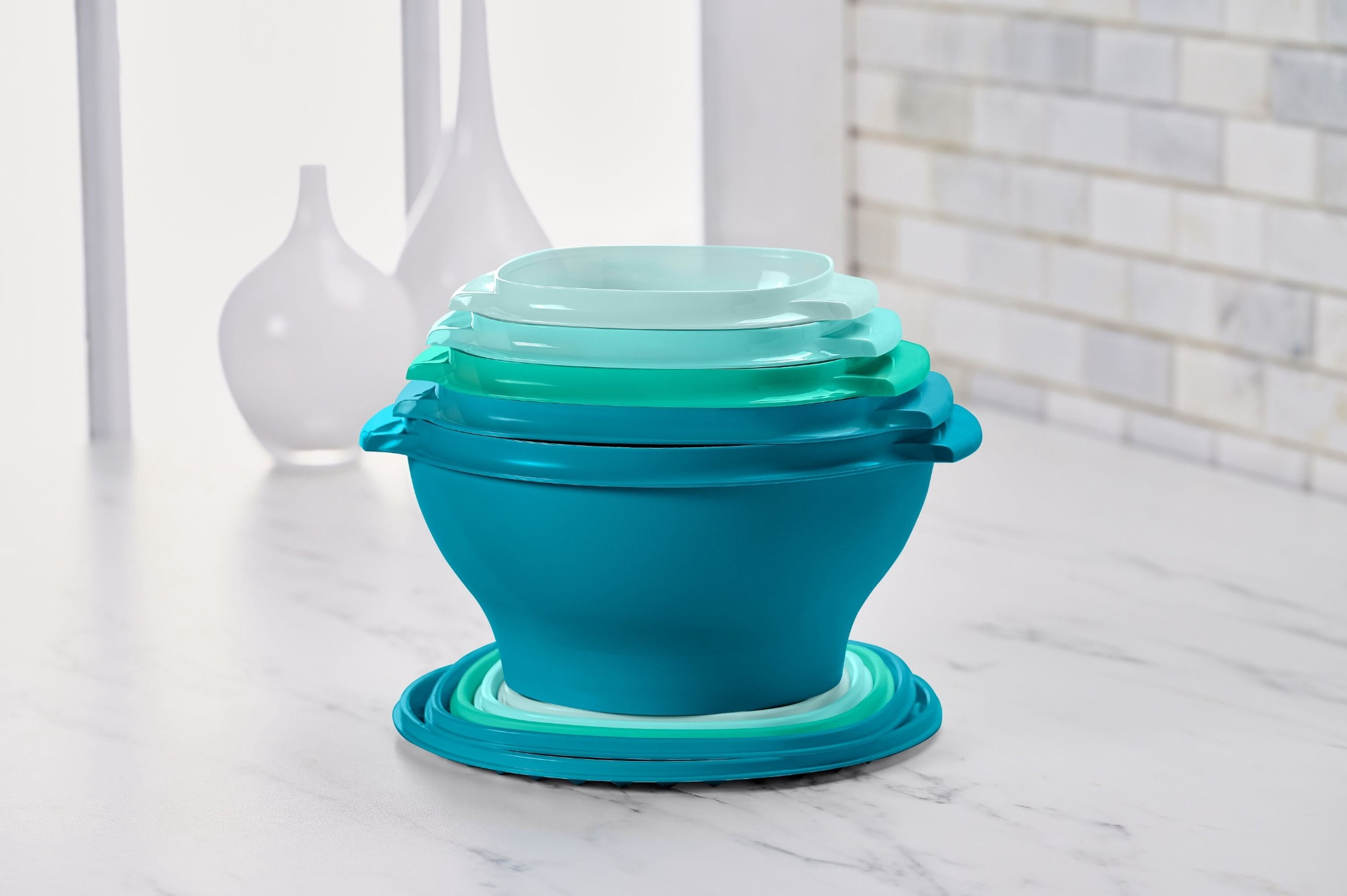 Tupperware Heritage Food Storage Containers with Lids, Green (10 Count)