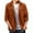 Orange, variant on Mens Suede Shirts Long Sleeve Button Down Shacket Casual Work Western Regular Fit Shirt Jacket