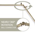 thumbnail image 3 of Mabel 13/16 inch Corner Window Curtain Rod 28-48" - Antique Brass, 3 of 3