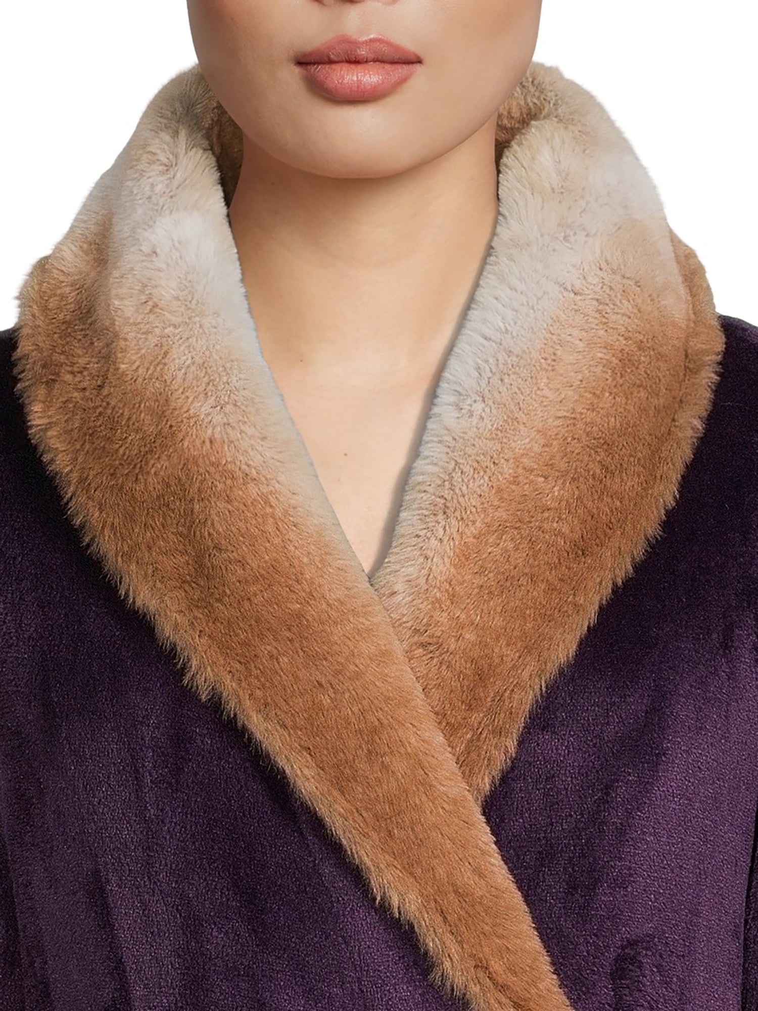 Secret Treasures Women’s and Women’s Plus Super Faux Mink Robe