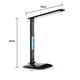 thumbnail image 4 of Lámpara de escritorio LED con cargador inalámbrico, puerto de carga USB, ajustable y plegable​ Lámpara de mesa con reloj, alarma, fecha, temperatura y regulación de 5 niveles​Iluminación​, 4 of 8