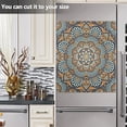 thumbnail image 5 of Mandala Yellow Dishwasher Magnet Covers for The Front Magnetic Dishwasher Cover Home Cabinet Decals 20" x 26" Refrigerator Door Home Decor, 5 of 5