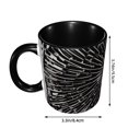 thumbnail image 3 of Boho Expande Coffee Mug Fun Custom Ceramic Mugs 11oz Black, 3 of 5