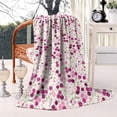 thumbnail image 2 of Pioneer Flower Floral Print Pattern Blanket,Comfortable Soft Lamb Wool Throw Blanket,All Season,Warm Lightweight Blankets for Sofa Bed Couch Living Room Chair,40"x50", 2 of 4