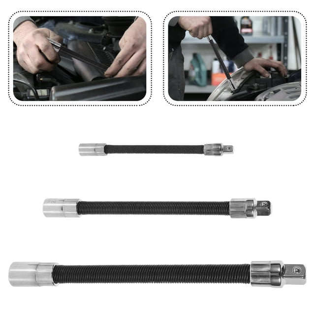 unbranded 1Jgo Barra Extensible Flexible Para Llave De Dados En Color Negro Uso En Hogar