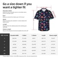 thumbnail image 4 of Picia Space Dinosaur Gentle Cotton Regular Fit Short Sleeve Casual Hawaiian Shirt for Men-Large, 4 of 9