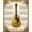 Yellow Gold Ivory, Pattern 8, variant on ODIKA 8'x10' Washable Area Rug Guitar Vintage Print Music Notes Abstract Note Border Retro Acoustic for Living Room, Under Sectional, Family , Durable, Non-Slip