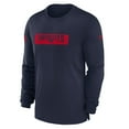 thumbnail image 2 of Men's Nike Navy New England Patriots Sideline Player Performance Long Sleeve T-Shirt, 2 of 3