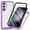 Purple, variant on ELEHOLD Clear Case for Samsung Galaxy S25 FE, with Built in Screen Protector Protective Front Case Rugged Clear Back Shell Shockproof Flexible Bumper Scratch-Resistant Non-Yellowing Case,Purple