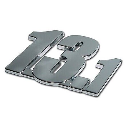 Elektroplate 13.1 Half Marathon Shiny Silver Chrome Metal Automotive Emblem