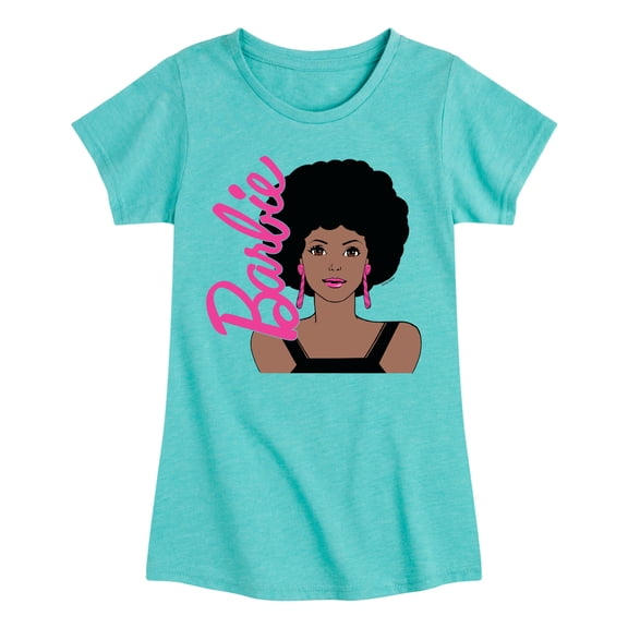 Barbie - Afro & Hoops - Pretty Barbie - Toddler And Youth Girls Raglan Graphic T-Shirt