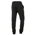 thumbnail image 2 of Men's Fleece Lined Jogger Draw String Sweat Pants Running Active Sports 2 Side Pockets (S, Black), 2 of 3