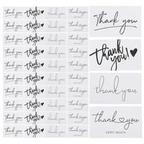 HEANUJJ White Thank You Cards for Small Businesses Featuring Chic Design Perfect for Customer Appreciation and Packaging Needs