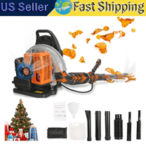 Seipouy 63CC Gas Powered Backpack Leaf Blower, 3 HP 2 Stroke 665 CFM 205 MPH , Commercial-Grade Gas Leaf Blower for Landscaping, Snow Removal, and Heavy-Duty Yard Work