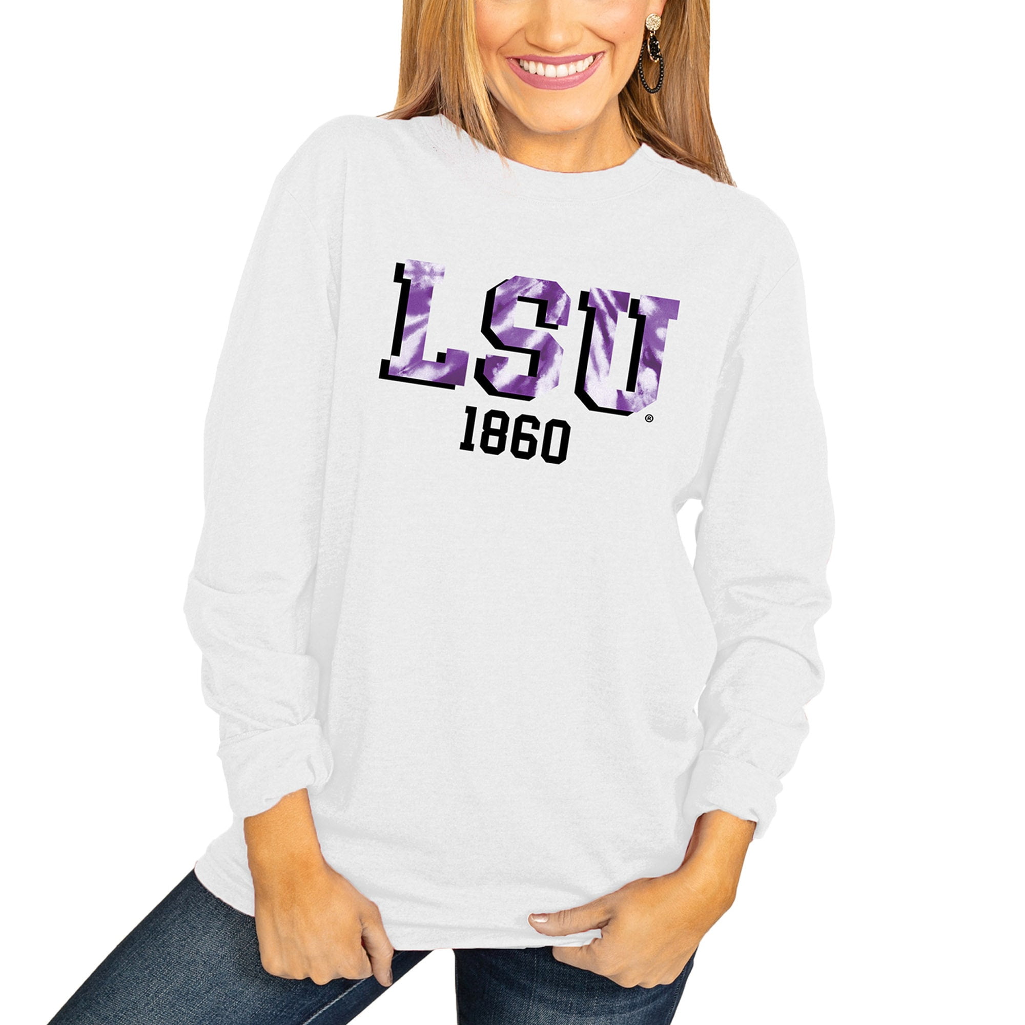arizona juniors womens crew neck long sleeve sweatshirt