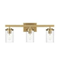 thumbnail image 2 of Melucee 5-light Vanity Lighting Brass Bathroom Light with Clear Glass, Modern Wall Lighting over Mirror, 2 of 5