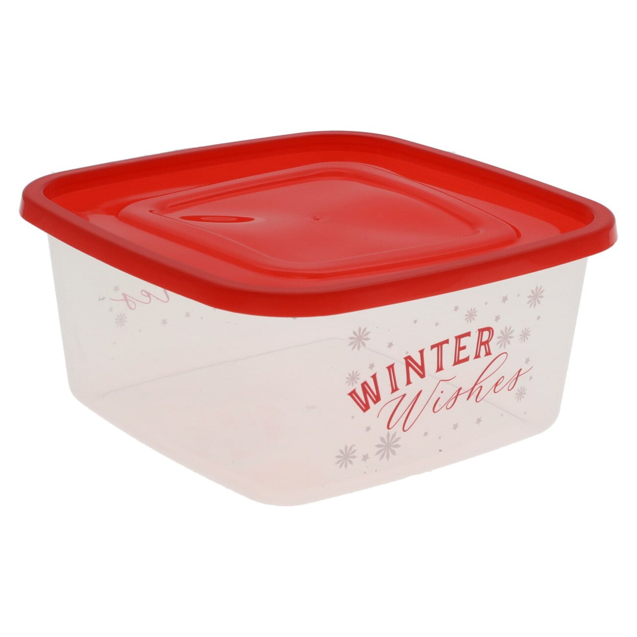 CGT Christmas Plastic Food Storage Containers with Lids Winter