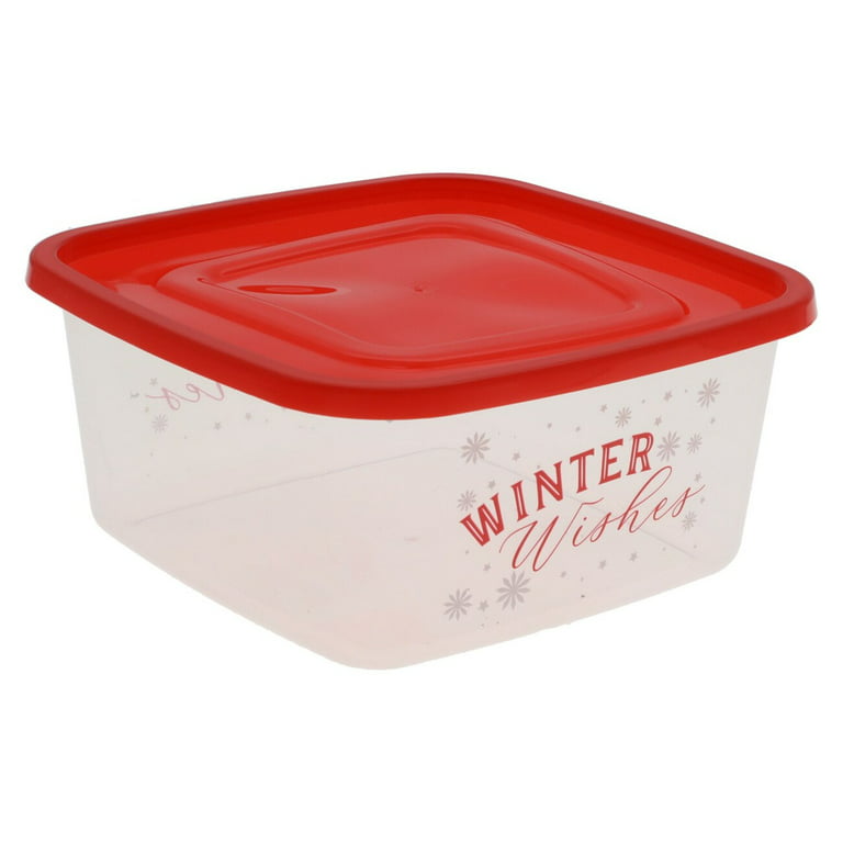 Holiday Home Food Container - Plaid, 94 oz - Kroger