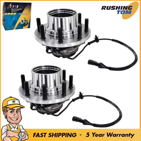 2 Front Wheel Hub & Bearing for 1999-2004 Ford F250 Super Duty 4WD ABS 515057