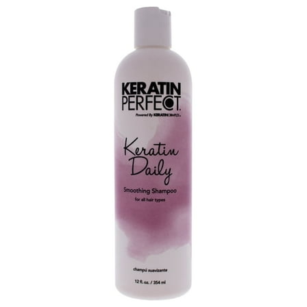 Keratin Perfect Daily Smoothing Shampoo, Sulfate Free Shampoo, 12 oz