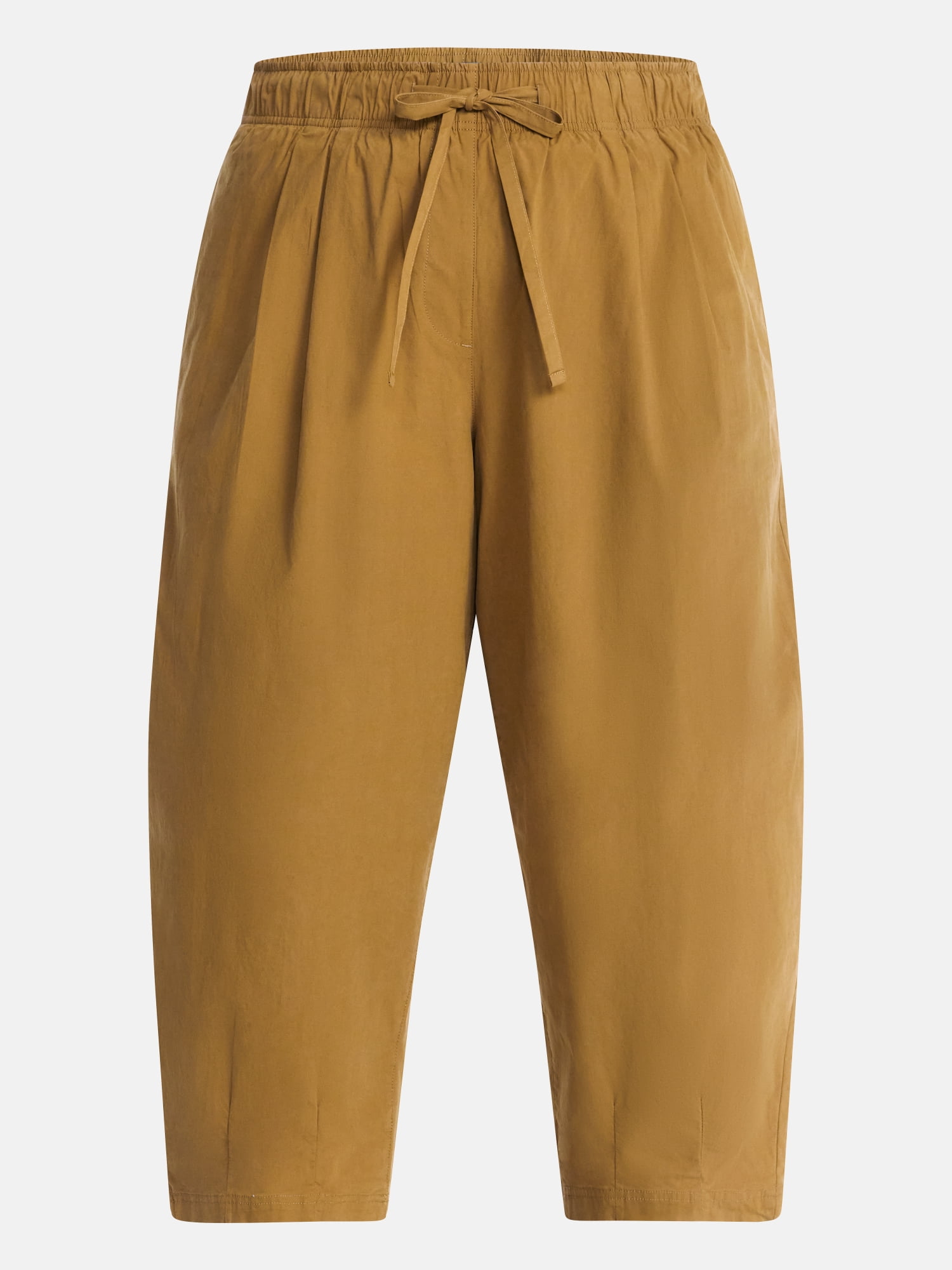 Terra & Sky Women's Plus Cropped Barrel Drawstring Pants, Sizes- 0X-5X