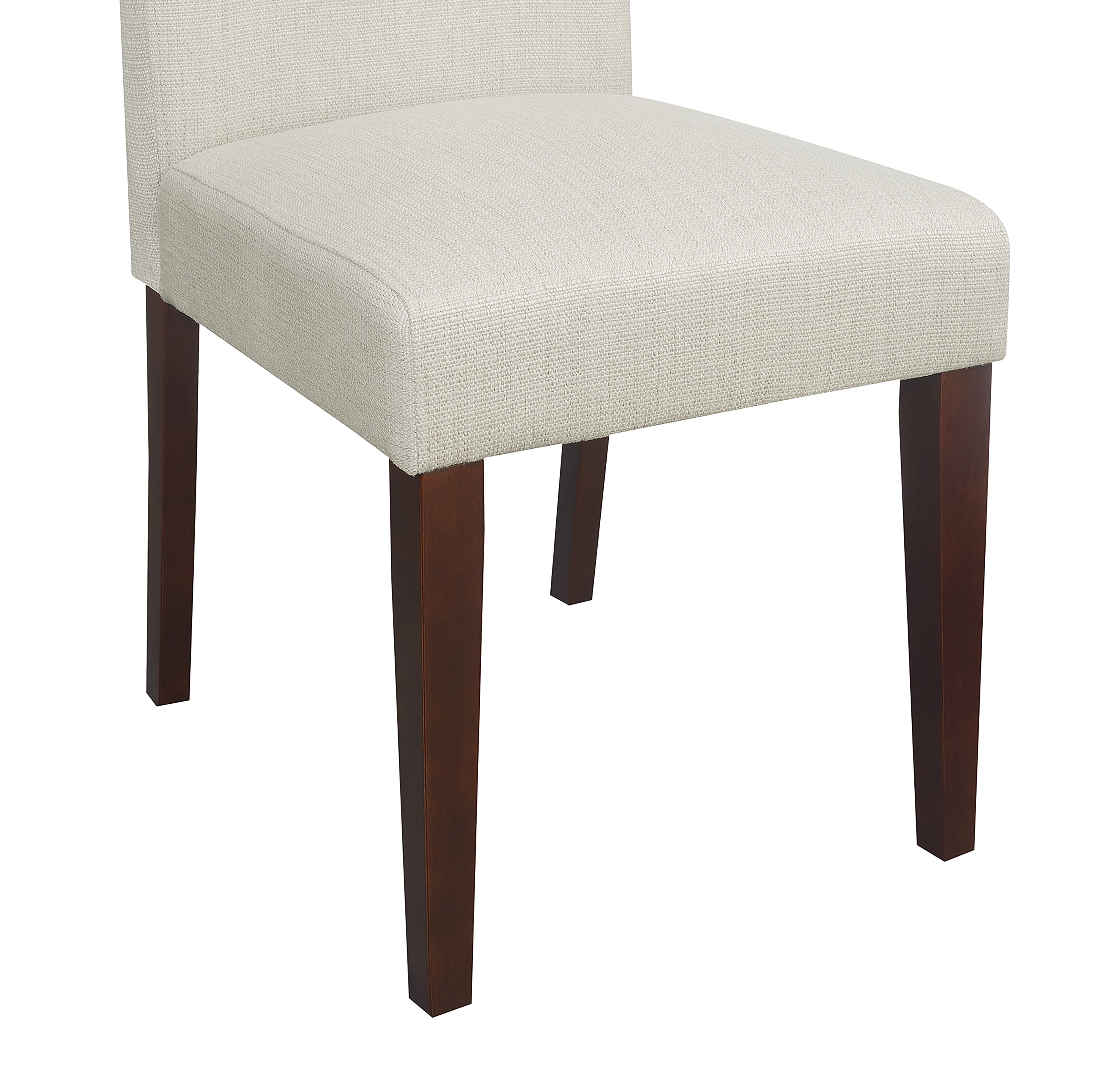 Serta Liam Parsons Dining Chair Set of 2, Plush High Back, Polyester Weave Fabric, Foam Cushion Seat, Linen