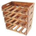 thumbnail image 1 of vidaXL Wine Racks 4 pcs for 16 Bottles Solid Reclaimed Wood, 1 of 4