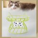 thumbnail image 4 of Elevados de Cerámica para Gatos, Platos de Alimentación Elevados para Perros Pequeños, Alimentador de Agua para Gatos Y Cachorros , Soporte de lazo verde Yinane Cuencos para gatos, 4 of 7