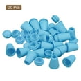 thumbnail image 3 of Unique Bargains 20Pack Plastic Cord Lock Bell End Stopper Cord End Lock Rope Fastener, Blue, 3 of 5