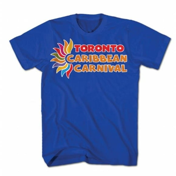 GDC-GameDevCo Ltd. TCC-95046L Toronto Caribbean Carnival Adult T, Blue, Horizontal Logo L