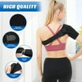 thumbnail image 3 of Adjustable Shoulder Brace for Men & Women – Rotator Cuff Support, Pain Relief, Arm Sling & Compression Sleeve, Fits Left & Right Arms, 3 of 5