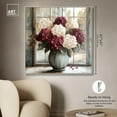 thumbnail image 5 of Window Wine Maroon Vase Canvas Floral Glam Art by Art Remedy, Silver Frame, 40" x 40", 5 of 7