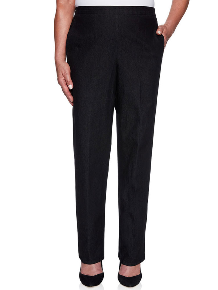 alfred dunner black denim pants