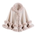 thumbnail image 2 of Collants pour Femmes Grande Taille, Veste Chaude pour Femmes avec Cape Tricotée Grande Taille, Col Châle et Capuche, 2 of 6