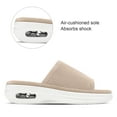 thumbnail image 4 of Pennysue Women's Knit Platform Sandals Beige Slide Sandals With Air Cushion 11M, 4 of 6