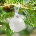 thumbnail image 2 of Boovnll Clear Christmas Ball Ornaments, 3.1" Shatterproof Glitter Plastic Hanging Pendants Christmas Balls for Holiday Xmas Tree, Wedding, Party Decor Gifts, Christmas Tree Decorations, 2 of 4
