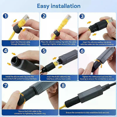 thumbnail image 5 of Happy Shop Compatible avec Starlink Mini Splitter PoE Injector-150w GigE Passive ABS Surge & ESD Protection Vith High-Speed Netvork, 5 of 5