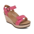 thumbnail image 3 of Aetrex Women's Sydney Quarter Ankle Strap Espadrille Wedge Sandals for Women, 3 of 6