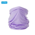 thumbnail image 3 of Uxcell Neck Gaiter, 4 Pack Breathable Cooling Face Cover Scarf for Cycling Running, Light Purple, 3 of 7